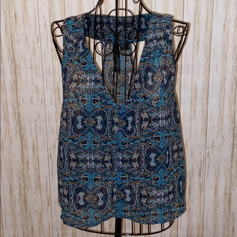 Anthropologie Sheer Tank Top